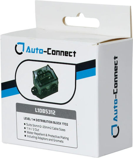 Bloc De Distribuție Putere 53 Mm² 1 La 2 Auto-Connect L1db5312