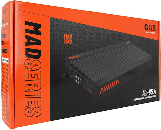 Gas Audio Power Amplificator Auto MAD A2-85.4 4 canale (Clasa A/B)