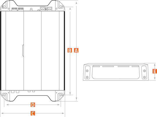 Hertz Car Audio Amplifier 4 Channels (A Class)
