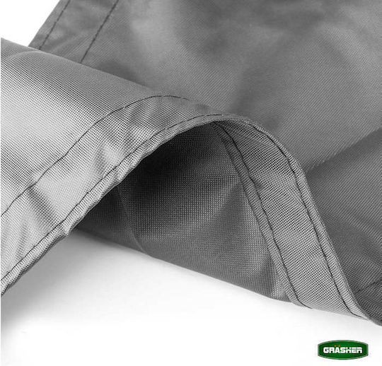 Grasher Square Shade Sail Gray With Hoops & With PU Coating 3x4m 180gr/m²