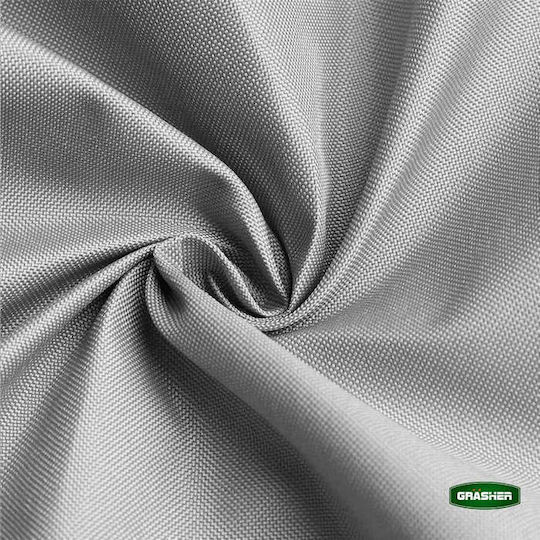 Grasher Square Shade Sail Gray With Hoops & With PU Coating 3x4m 180gr/m²