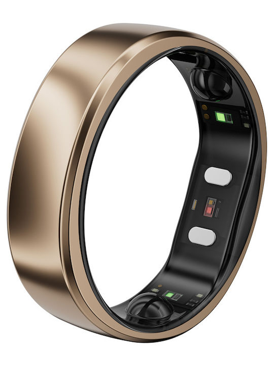 RingConn Gen 2 Air Intelligenter Ring 20.7mm Wasserdicht mit Herzfrequenzsensor Dune Gold