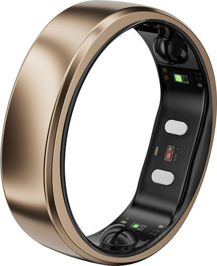 RingConn Gen 2 Air Smart Ring 18.2mm Waterproof with Heart Beat Monitor Dune Gold