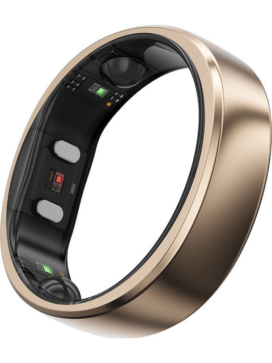RingConn Gen 2 Air Intelligente Ringe 18.2mm Wasserdicht mit Herzfrequenzsensor Dune Gold