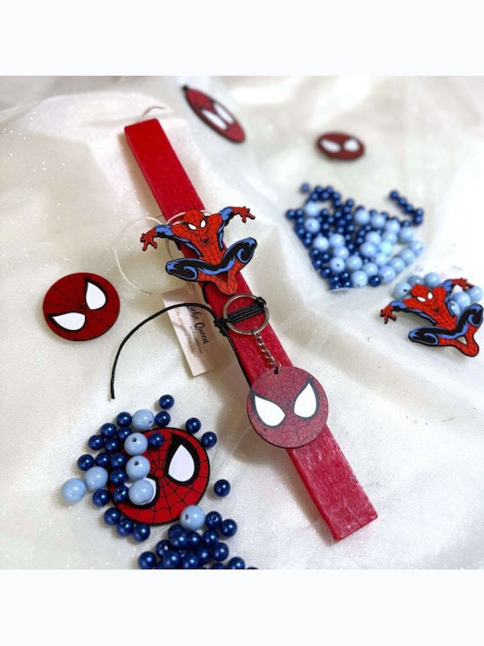 Λαμπάδα Spiderman Αρωματική Κόκκινη