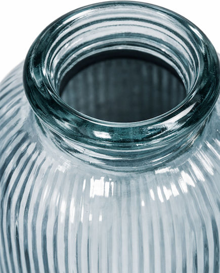 Kaemingk Βάζο Δαπέδου Γυάλινο Μπλε Φ30xΥ70cm