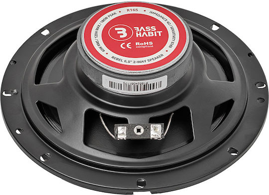 Bass Habit Комплект Автомобилни Високоговорители R165 Сплит-системи 6.5" с 60W RMS (2 път)