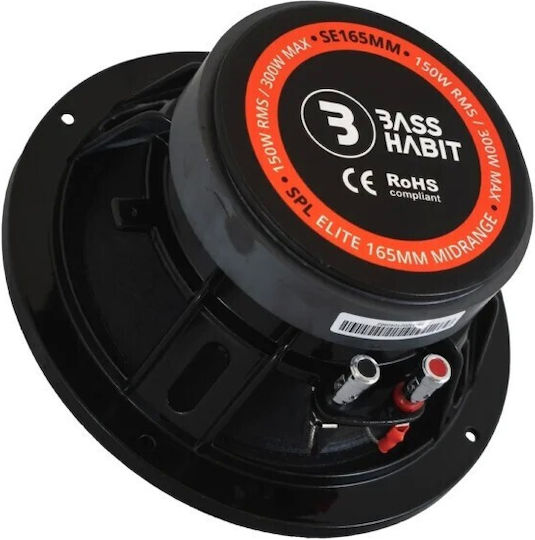 Bass Habit Автомобилен Високоговорител Elite SE165M 6.5" с 150W RMS (Среден клас)