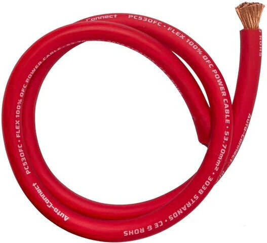 Pc10ccar Pure Cca 10.2mm² Power Wire Auto-connect Red
