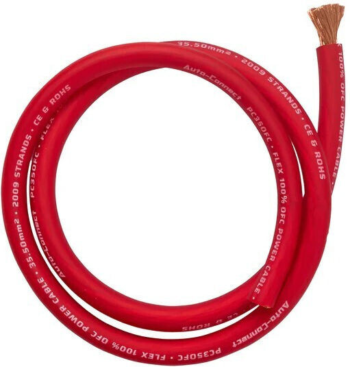 Pc21ofcr Cablu de Alimentare Roșu 4awg/21 6mm2 Ofc Auto-connect Vândut la Metru