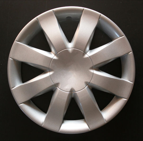 Farad Auto Radkappen Set Renault Clio New mit Marke Renault 4Stück 15" Silber