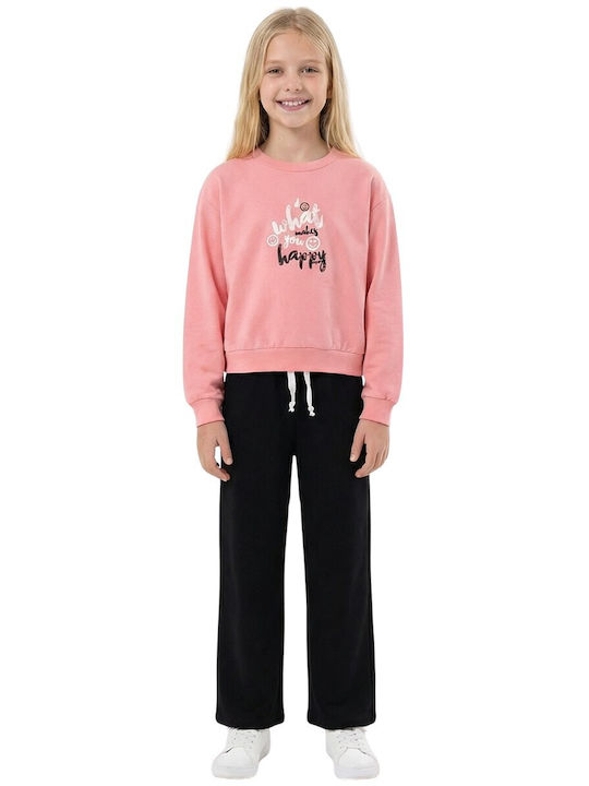 Kids Sweatpants Set Coral
