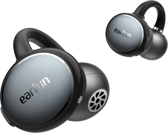 Earfun Clip In-ear Bluetooth Handsfree Ακουστικά με Αντοχή στον Ιδρώτα Μαύρα