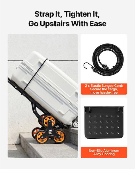 Vevor Collapsible Transport Trolley for Load up to 150kg