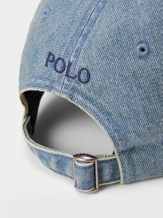 Polo Ralph Lauren Indigo Denim Ball Cap Light Aged Denim Καπέλα Male Light Aged Denim 710a13284001