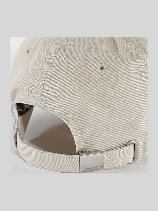 Calvin Klein Καπέλο Twill Standard Logo Cap Lv04d5080g Stony Beige