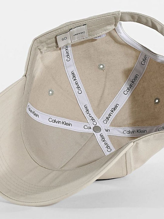 Calvin Klein Καπέλο Twill Standard Logo Cap Lv04d5080g Stony Beige