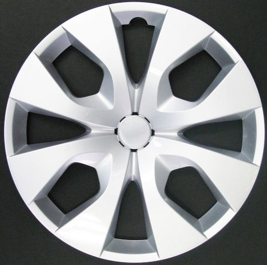 Farad Car Hubcap Set with Citroen Emblem 16" 4pcs Silver