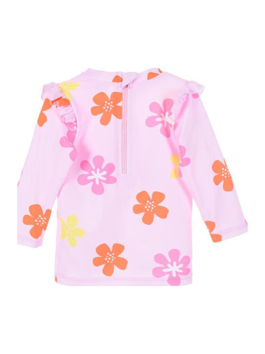 Superheroes Kids Swimwear Rashguard With Long Sleeve Pink Superheroes Kids Swimwear Rashguard With Long Sleeve Pink