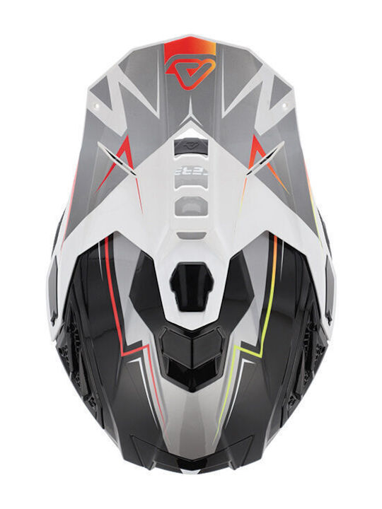 Acerbis Airstrike-X Black/Orange Fluo Motorcycle Helmet Motocross ECE 22.06 1200gr
