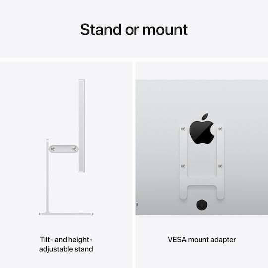 Apple Studio Display XDR IPS HDR Monitor 27" 5120x2880 White Nano Texture Glass Tilt And Height Adjustable Stand