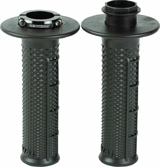 Handlebar Grips Lock-on Mx R Tapered Ult Tac Half Wf Black Ren-g239 Renthal