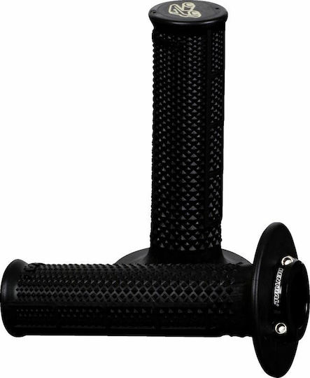 Handlebar Grips Lock-on Mx R Tapered Ult Tac Half Wf Black Ren-g239 Renthal