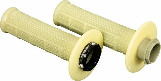 Handlebar Grips Lock-On MX R Tapered Aramid Half WF Gray Ren-G240 Renthal