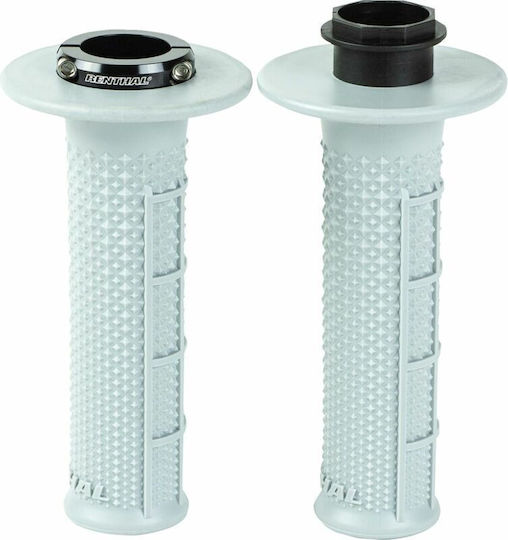 Χερουλια Τιμονιου Grips Lock-on Mx Soft Tapered Half Waffle Γκρι Ren-g238 Renthal