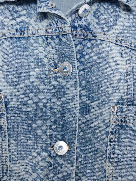Γυναικείο Τζιν Μπουφάν Μπλε Denim