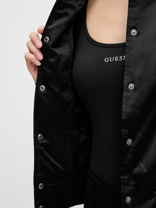 Damen Bomber Jacke Schwarz
