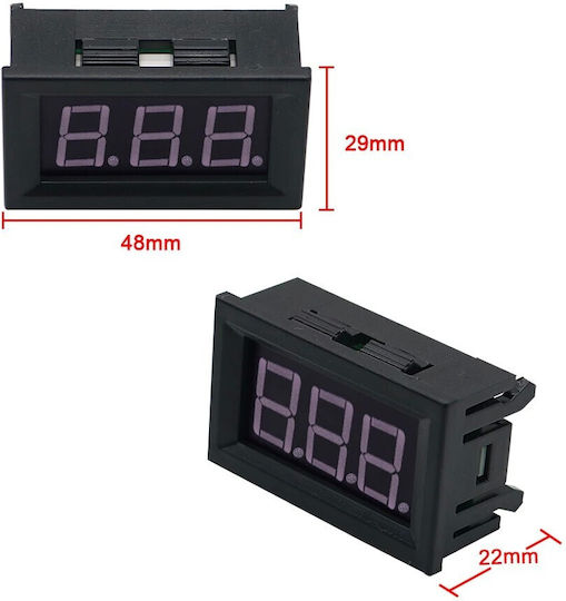 Necom Instrument digital Voltmetru Pentru mașină