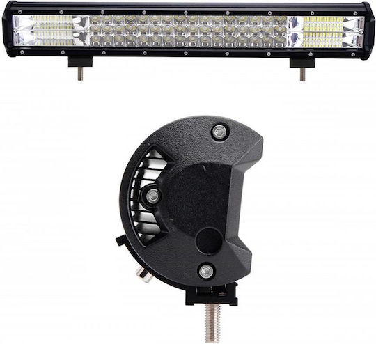 Bară de Semnalizare Auto LED 12 / 24V Impermeabilă cu Iluminare Albă