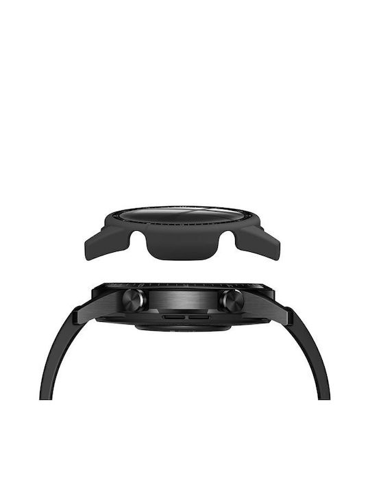 Huawei Watch GT 4 46mm PC + Gehärtetes Glas Integrierte Uhrenschutzhülle Graduierte Zifferblatt Schwarz