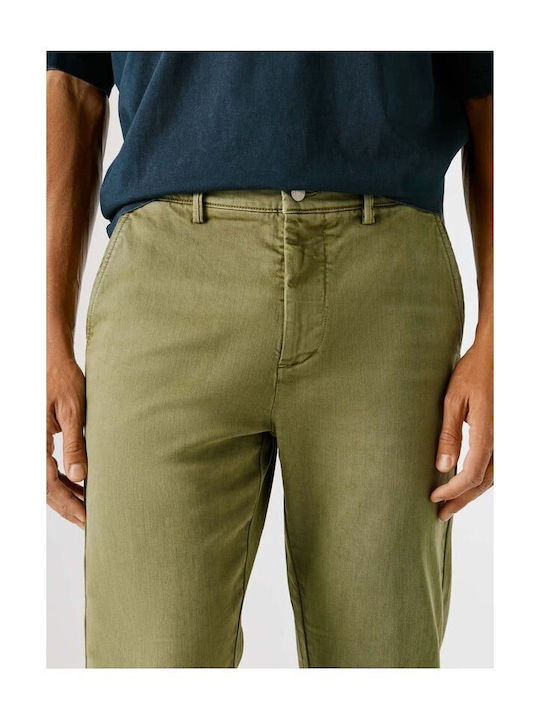 Παντελόνι Chino σε Tapered Γραμμή Washed-army-green