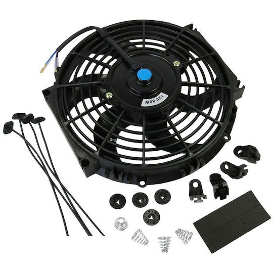 Car Radiator Fan 29cm 10'' 12v 80w Car Radiator Fan