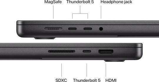 Apple MacBook Pro 16.2" IPS Retina Display 120Hz (M5 Pro-18-Core/48GB/1TB SSD/20-Core GPU) Space Black (GR Keyboard)