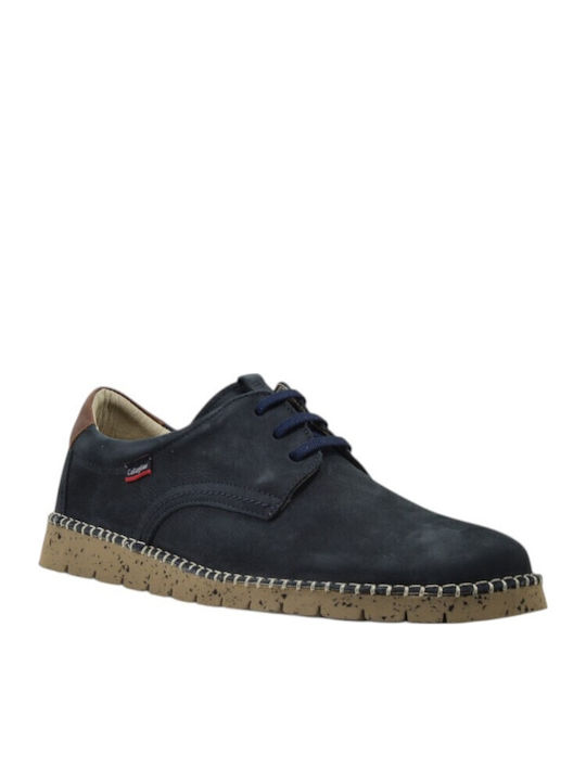 Leder Herren Freizeitschuhe Blau