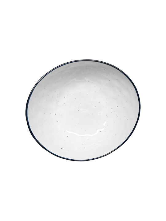Estia Pebbles Round Serving Bowl Porcelain White 6pcs