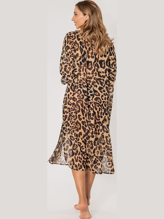 Rock Club Damenbademode Kleid Braun