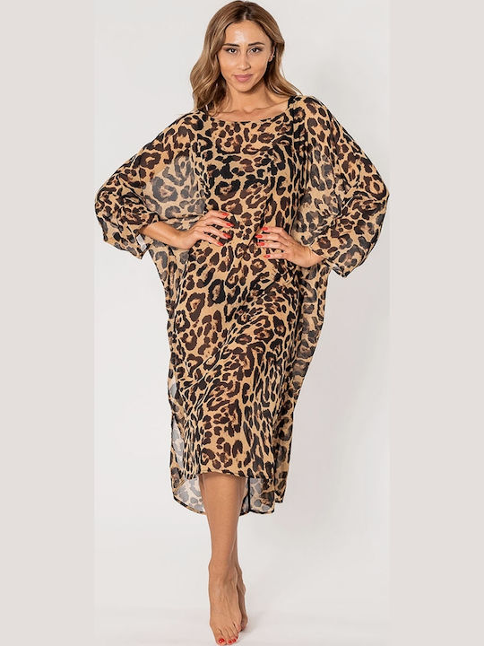 Rock Club Damenbademode Kleid Braun