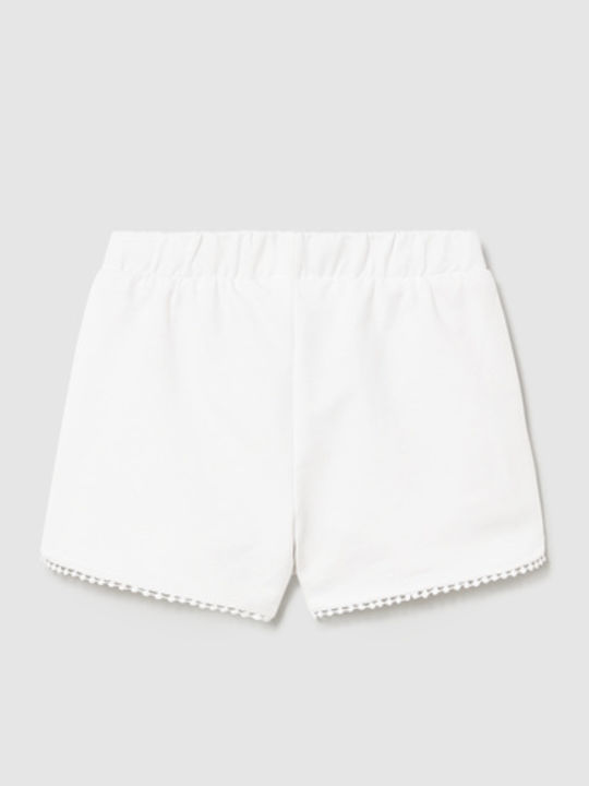 Kids Shorts/Bermuda Fabric White