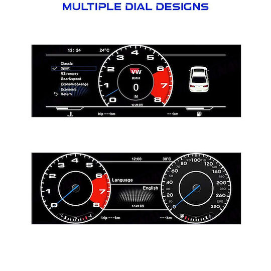 Digital IQ Car Audio System for Volkswagen Tiguan 2017-2021 (Bluetooth/USB/WiFi/GPS/Apple CarPlay/Android Auto) with 12.3" Touch Screen