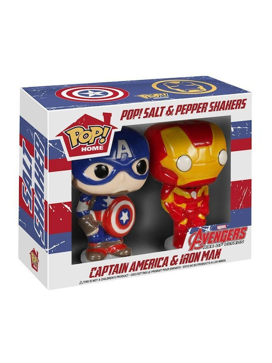 Funko Pop! Salt & Pepper Shakers Marvel: Captain America & Iron Man