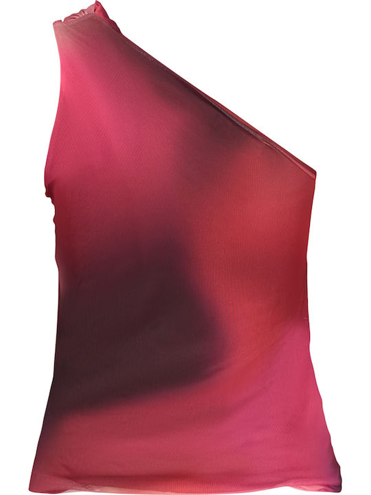 Women's Sleeveless Blouse Neon Pink