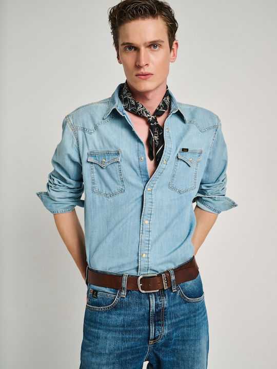 Long Sleeve Shirt in Regular Fit Light Blue