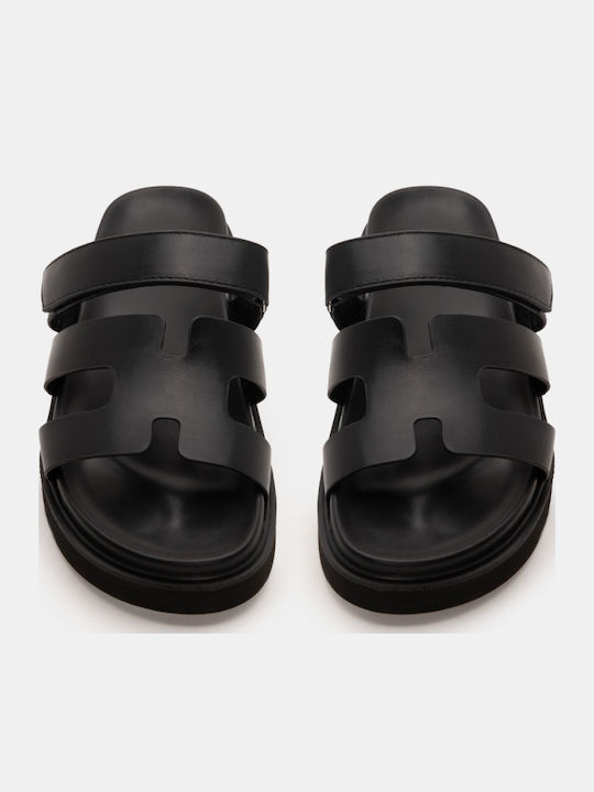 Flache Damen Sandalen Flatforms Schwarz