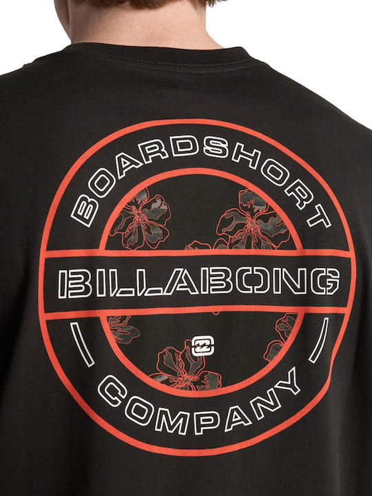 Rotor Herrenbluse Washed Schwarz