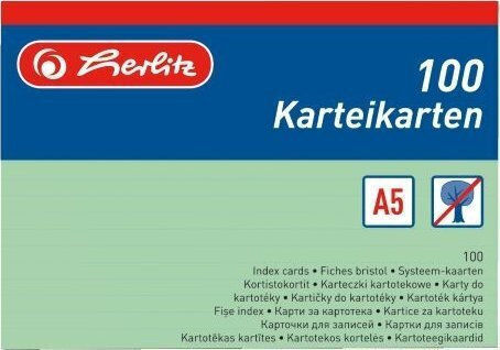 Herlitz Χαρτάκια Σημειώσεων σε Κύβο Πράσινα Σετ 100τμχ