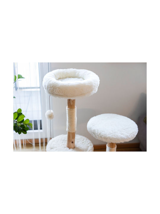 Kerbl Stâlp Pentru Zgâriere Alb 60x40x92cm